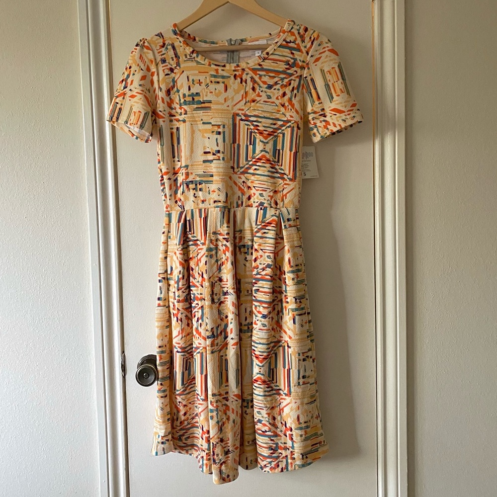 Brush Stroke Lularoe Amelia Dress